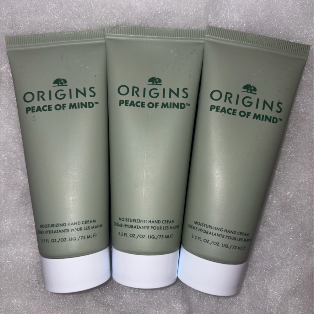 Origins Peace of Mind Moisturizing Hand Cream- (Set of 3) 2.5oz